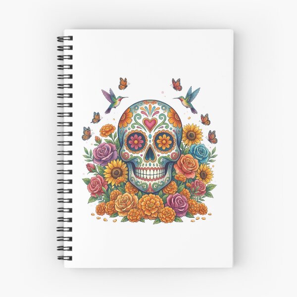 Aperçu de l'œuvre Croix de crâne en sucre Dia De Los Muertos créée et vendue par BetweenForms.