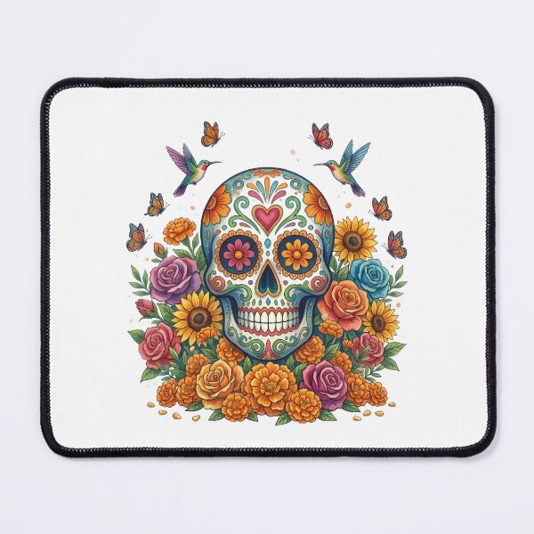 Item preview, Dia De Los Muertos Sugar Skull Cross designed and sold by BetweenForms.