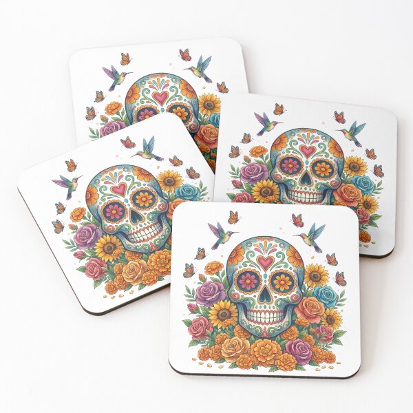 Item preview, Dia De Los Muertos Sugar Skull Cross  designed and sold by BetweenForms.
