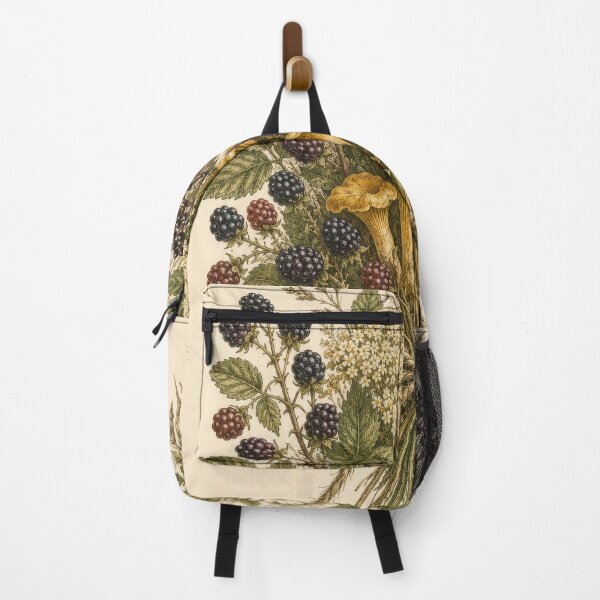 Item preview, Summer Forager's Bundle - Wild Berry & Chanterelle Botanical Engraving designed and sold by ForageKitchen.