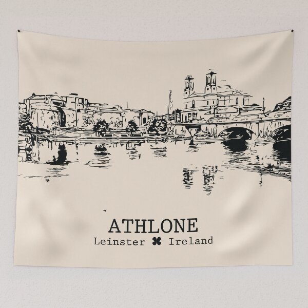 Item preview, Athlone IRL - Vintage Ink Cityscape designed and sold by Lakeric.