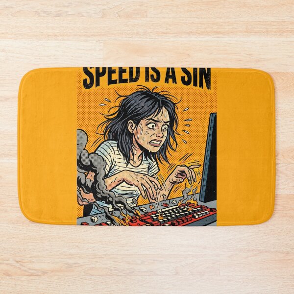 Item preview, Speed Is A Sin Fast Paced Work Comic Poster designed and sold by DuckOddity.