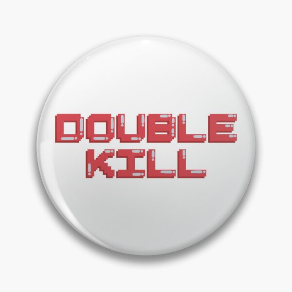 Item preview, Double Kill Gaming Quote Pixel Art Decal designed and sold by alexmaushaus.