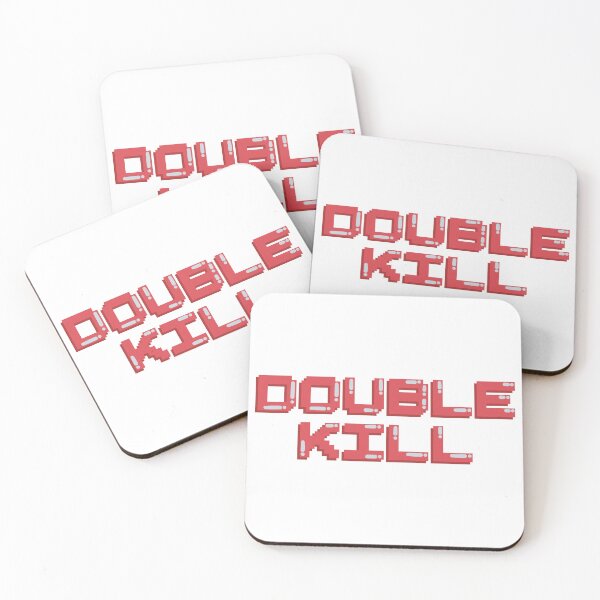 Item preview, Double Kill Gaming Quote Pixel Art Decal designed and sold by alexmaushaus.