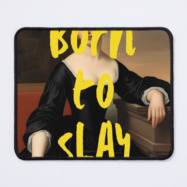 Item preview, Vintage Classical Woman Artwork ft. Empowering Quote: "Born to Slay" designed and sold by SpringTeaDesigns.