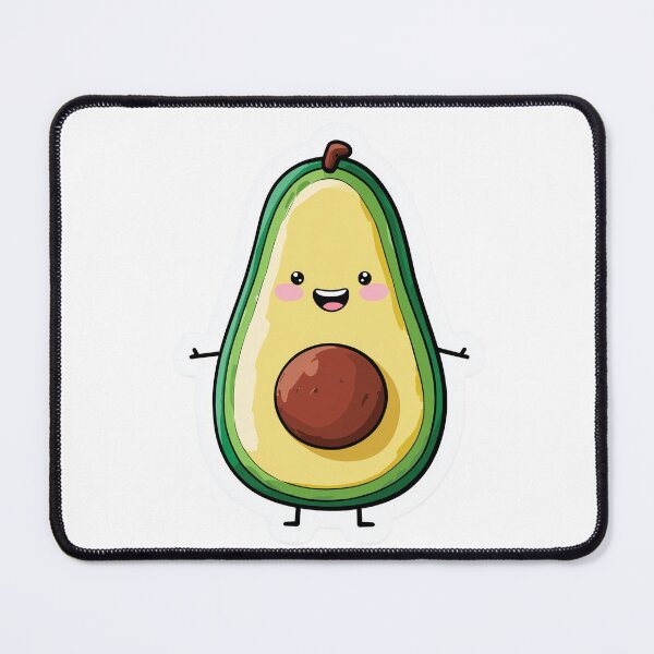 Item preview, Cute Avocado Kawaii Happy Foodie Vegan designed and sold by StickerMan17.