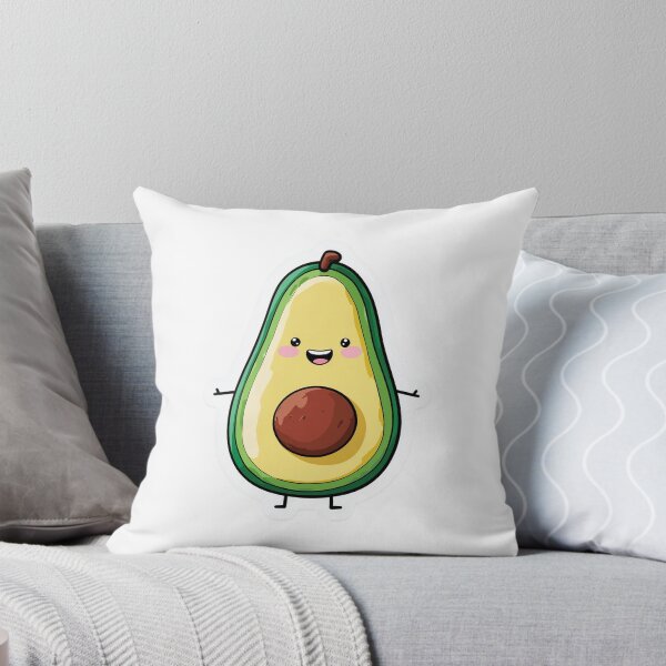 Item preview, Cute Avocado Kawaii Happy Foodie Vegan designed and sold by StickerMan17.