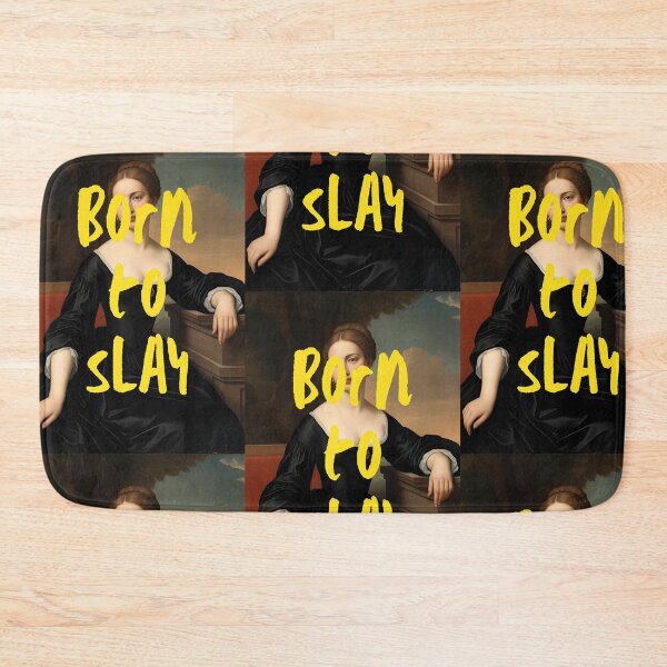 Item preview, Vintage Classical Woman Artwork ft. Empowering Quote: "Born to Slay" designed and sold by SpringTeaDesigns.