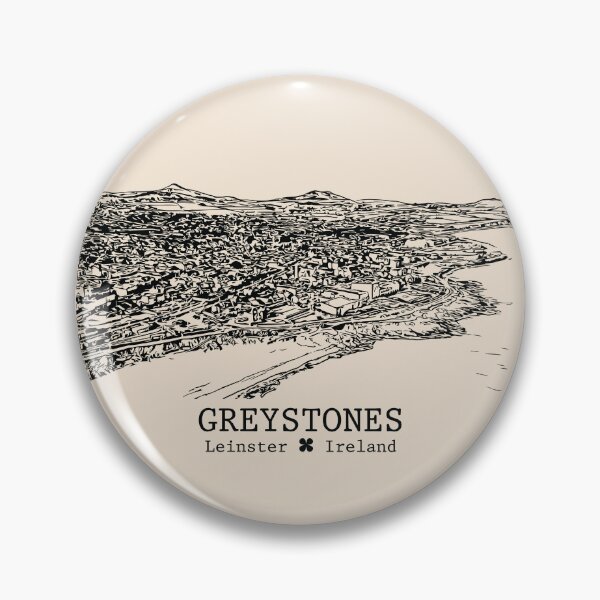 Item preview, Greystones IRL - Vintage Ink Cityscape designed and sold by Lakeric.