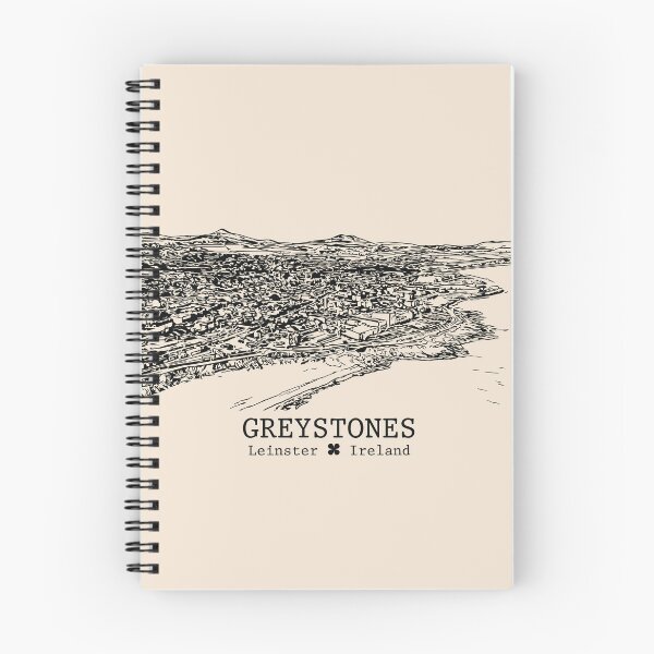 Item preview, Greystones IRL - Vintage Ink Cityscape designed and sold by Lakeric.