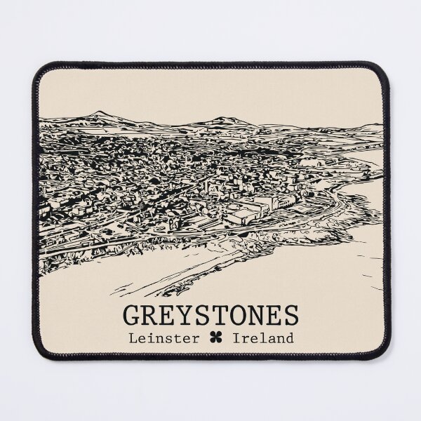 Item preview, Greystones IRL - Vintage Ink Cityscape designed and sold by Lakeric.