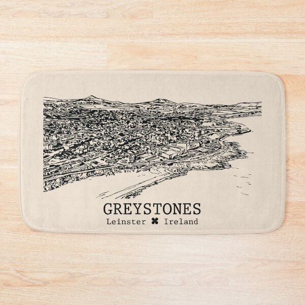 Item preview, Greystones IRL - Vintage Ink Cityscape designed and sold by Lakeric.