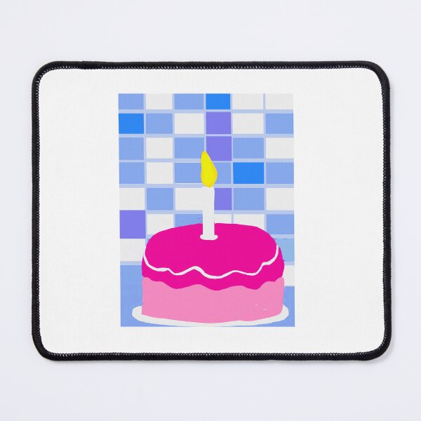 Item preview, Pink Cake with Single Candle designed and sold by Elaine M Hayward .