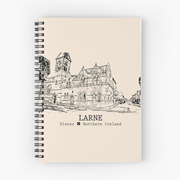 Item preview, Larne NI - Vintage Ink Cityscape designed and sold by Lakeric.