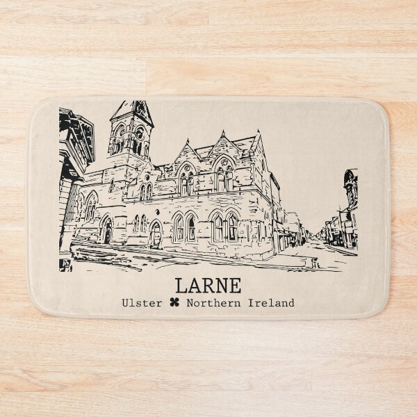 Item preview, Larne NI - Vintage Ink Cityscape designed and sold by Lakeric.