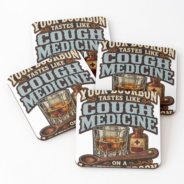 Item preview, Your Bourbon Tastes Like Cough Syrup on a Leather Spoon designed and sold by HenryJames, LLC.