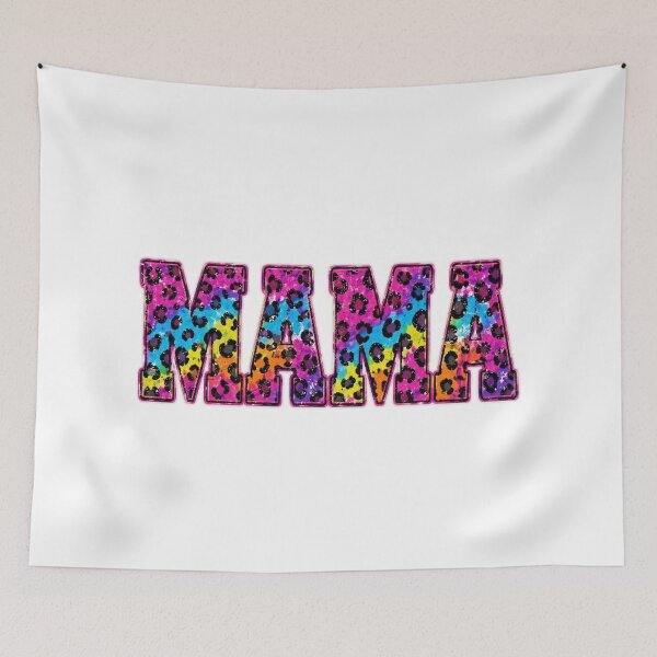 Item preview, Retro Distressed Leopard Print Mom Life designed and sold by DesignDenDo ⭐⭐⭐⭐⭐.