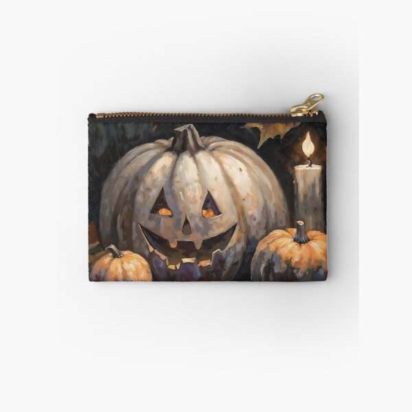 Item preview, Spooky Halloween Pumpkin Candle Fall Still Life designed and sold by DarkHolyQueen.