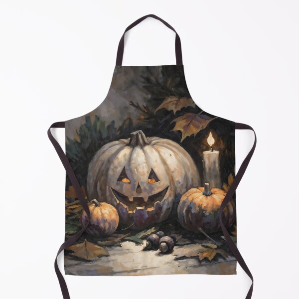Item preview, Spooky Halloween Pumpkin Candle Fall Still Life designed and sold by DarkHolyQueen.