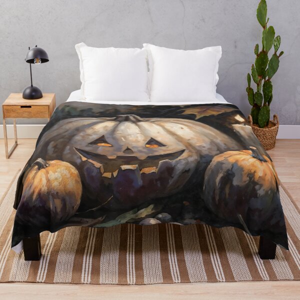 Item preview, Spooky Halloween Pumpkin Candle Fall Still Life designed and sold by DarkHolyQueen.