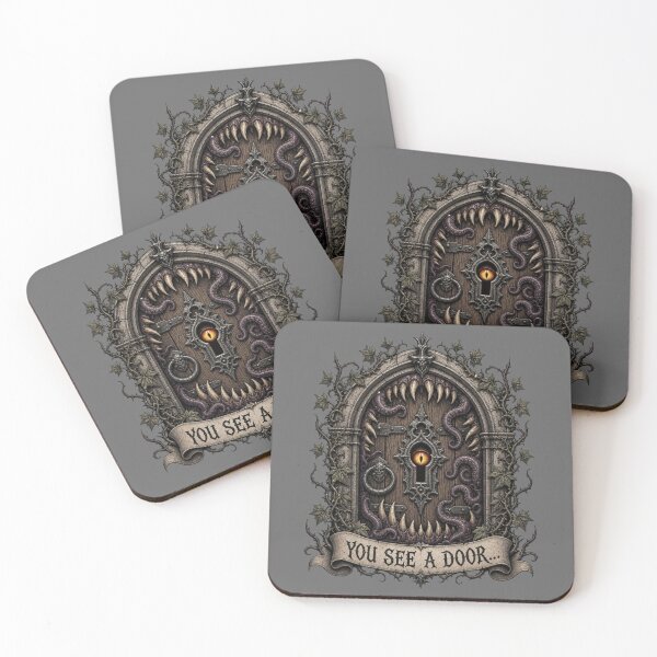 Item preview, You See A Door - Mimic Trap Dark Fantasy RPG Gear designed and sold by Dice_Goblin_Studio.