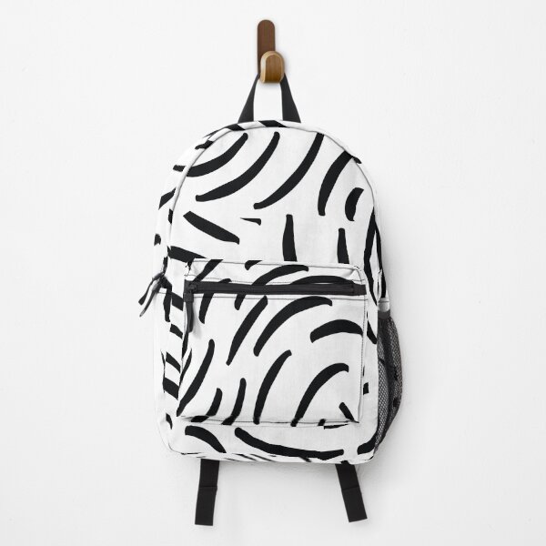 Item preview, Black and White Abstract Waves Pattern Illustration designed and sold by BetweenForms.