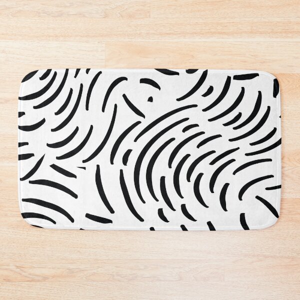 Item preview, Black and White Abstract Waves Pattern Illustration designed and sold by BetweenForms.