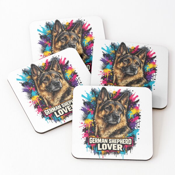 Item preview, German Shepherd Lover Graffiti Dog Portrait designed and sold by Tobull.