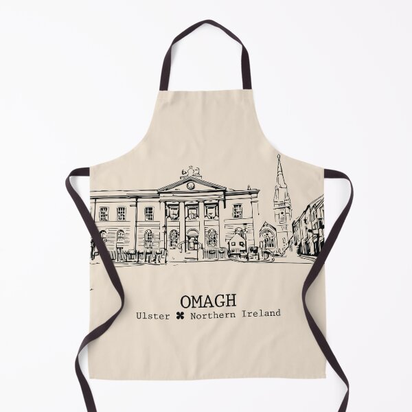 Item preview, Omagh NI - Vintage Ink Cityscape designed and sold by Lakeric.