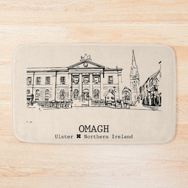 Item preview, Omagh NI - Vintage Ink Cityscape designed and sold by Lakeric.