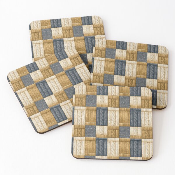 Item preview, Nordic Winter Wool: Textured Cable & Ribbed Patchwork designed and sold by TJ Art and Camera.