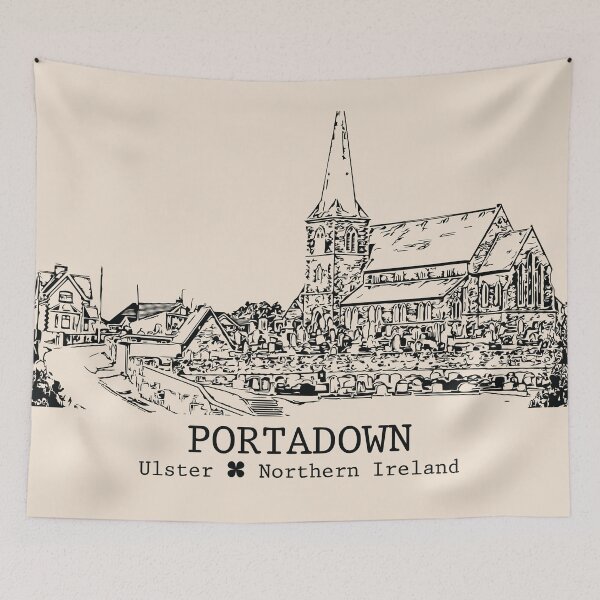 Item preview, Portadown NI - Vintage Ink Cityscape designed and sold by Lakeric.