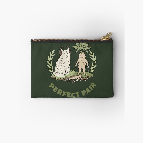 Item preview, Forest Cat and Mandrake Root Perfect Pair Folk Art designed and sold by LeshanArt.