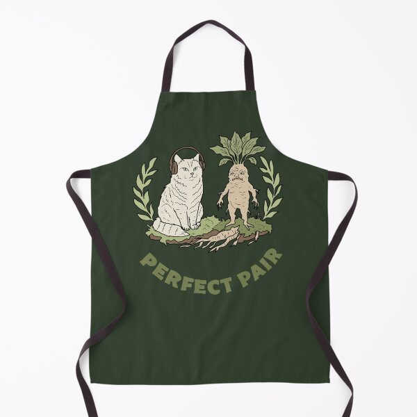 Item preview, Forest Cat and Mandrake Root Perfect Pair Folk Art designed and sold by LeshanArt.