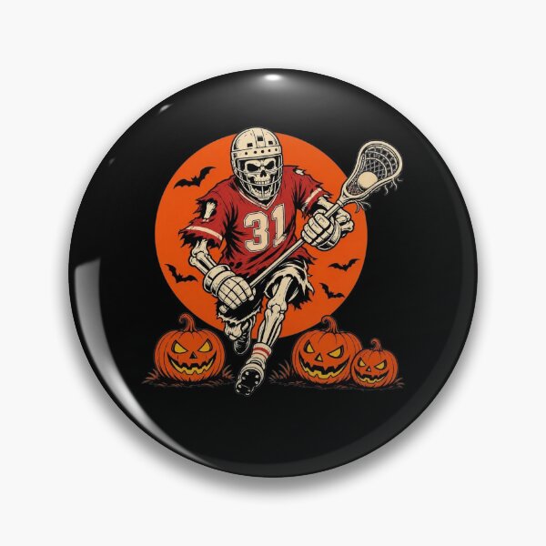 Item preview, Skeleton Playing Lacrosse Halloween Costume Player Dad Mom Coach designed and sold by clothesy7.