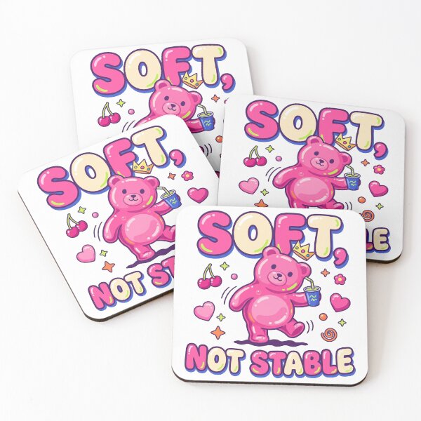 Item preview, Soft Not Stable Pink Gummy Bear designed and sold by WonderLayer.