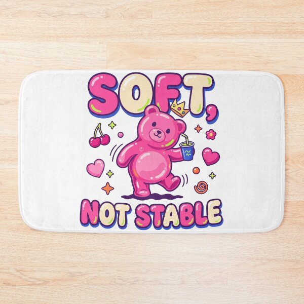 Item preview, Soft Not Stable Pink Gummy Bear designed and sold by WonderLayer.