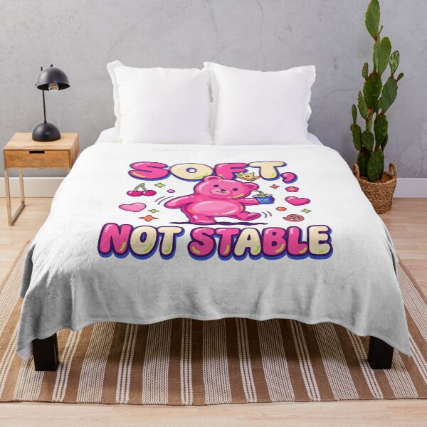 Item preview, Soft Not Stable Pink Gummy Bear designed and sold by WonderLayer.