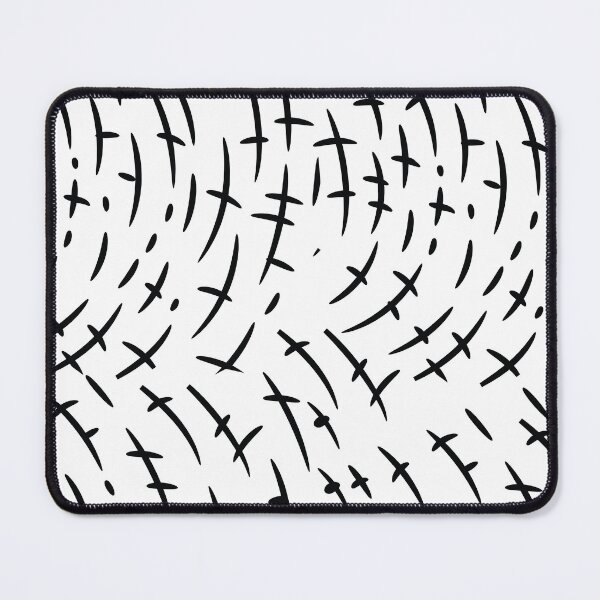 Item preview, Black and White Abstract Brushstroke Pattern Illustration designed and sold by BetweenForms.