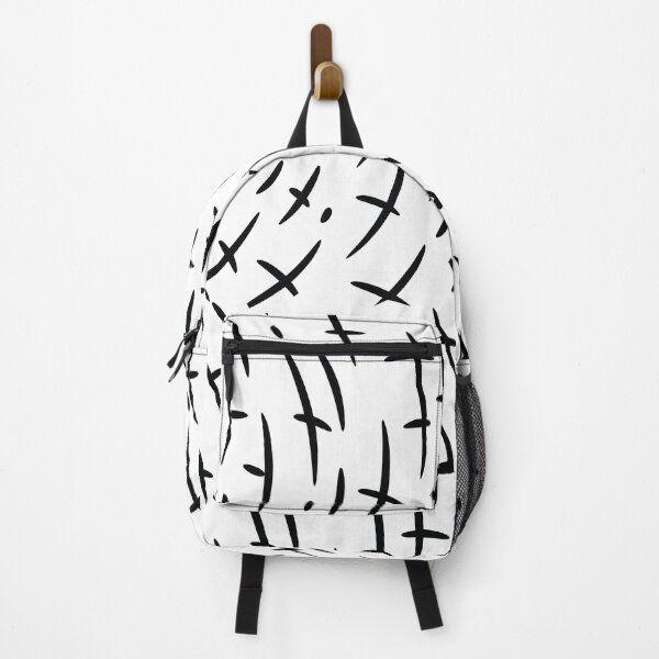 Item preview, Black and White Abstract Brushstroke Pattern Illustration designed and sold by BetweenForms.