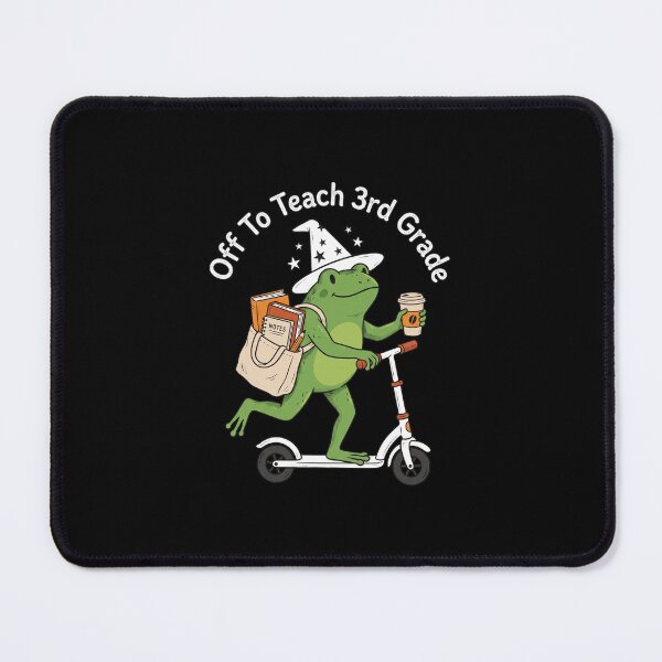 Item preview, Off To Teach 3rd Grade Funny Magic Frog Teacher Back To School designed and sold by MysticMirth.