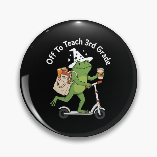 Item preview, Off To Teach 3rd Grade Funny Magic Frog Teacher Back To School designed and sold by MysticMirth.