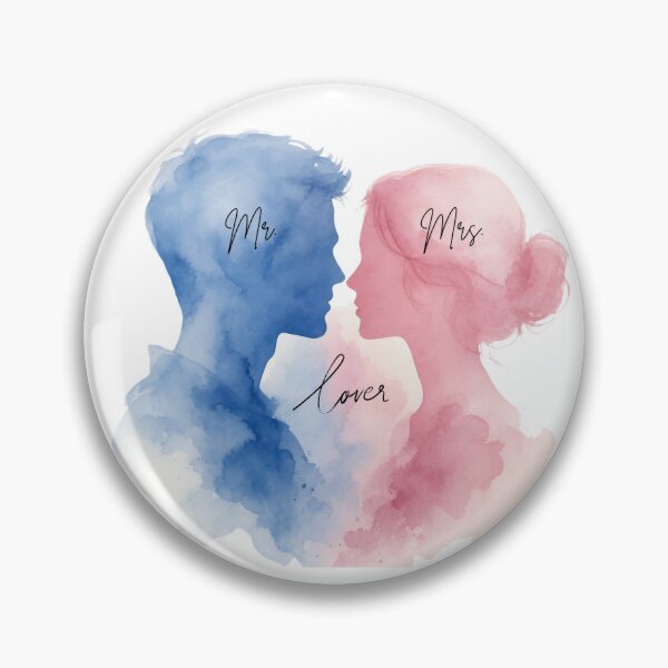 Item preview, Mr and Mrs Lover Watercolor Couple Art T-Shirt designed and sold by busesplace.
