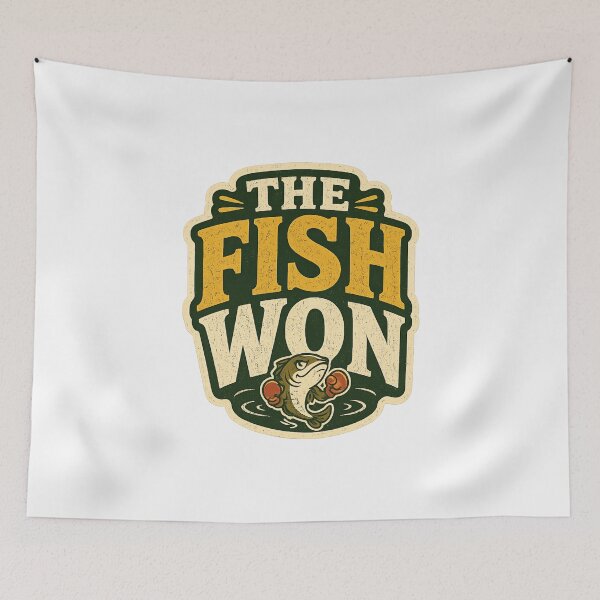 Item preview, The Fish Won Funny Boxing Fishing designed and sold by OddHobbyClub.