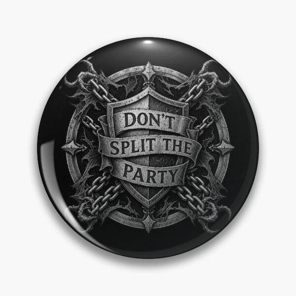 Artikelvorschau, Lasst die Gruppe nicht auseinander – Mittelalter-RPG-Survival-Merchandise entworfen und verkauft von Dice_Goblin_Studio.
