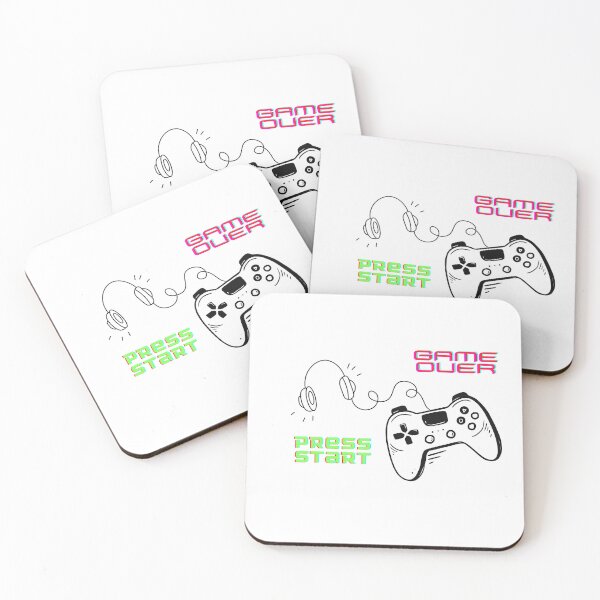 Item preview, Press Start Game Over Retro Gaming Controller designed and sold by MIAMwits.