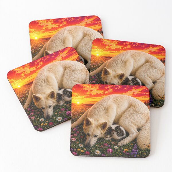 Item preview, Dog and cat taking a nap designed and sold by Eyden59.