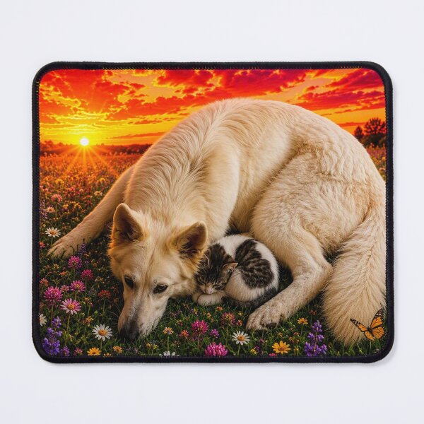 Item preview, Dog and cat taking a nap designed and sold by Eyden59.