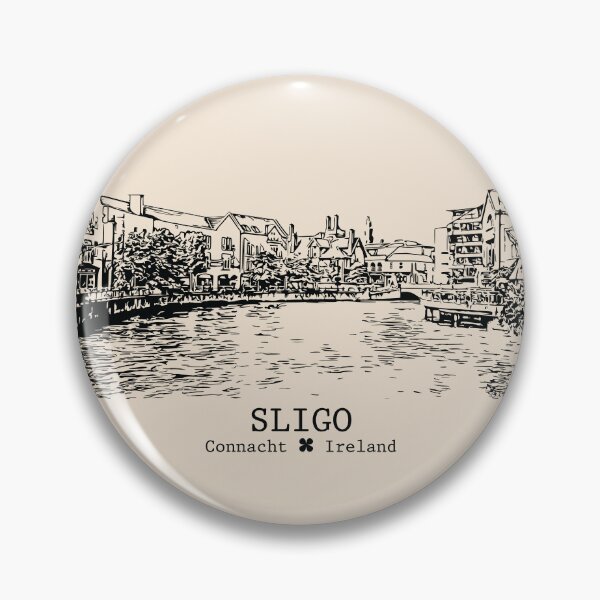 Item preview, Sligo IRL - Vintage Ink Cityscape designed and sold by Lakeric.