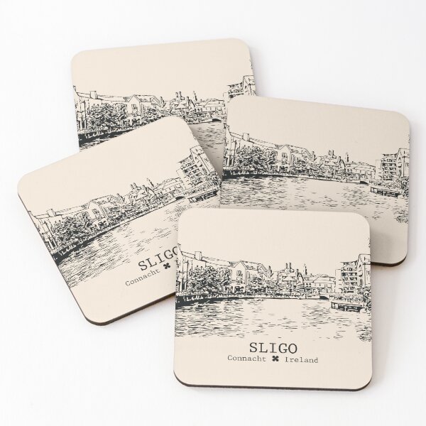 Item preview, Sligo IRL - Vintage Ink Cityscape designed and sold by Lakeric.